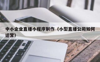 武安中小企业直播小程序制作（小型直播公司如何运营）